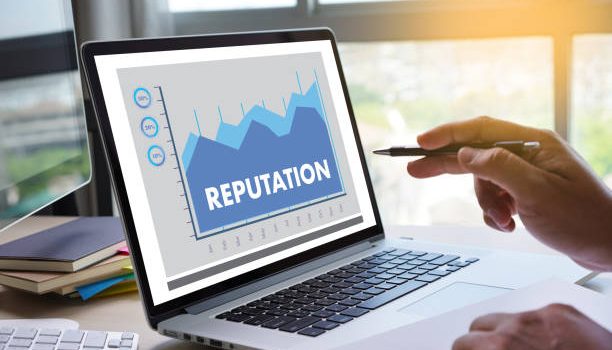 REPUTATION Popular Ranking Honor Reputation management Branding Concept